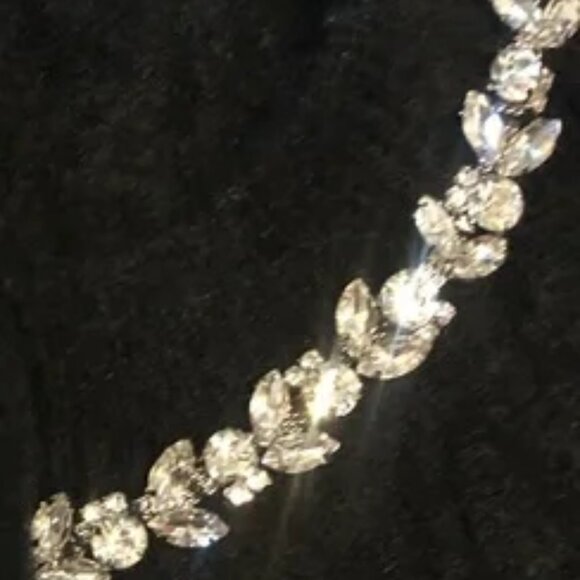 NEW Express Women Pitch Black Embellished Cable Knit Short Sleeve Crop Cardigan - Picture 5 of 5